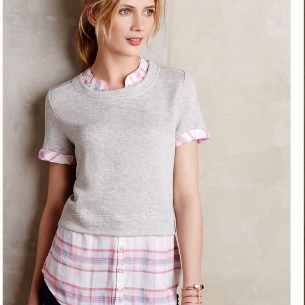 Anthropologie Postmark Trinity Picnic Plaid Large